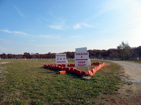Getty 4 Drive-In Theatre - Signs - Photo From Water Winter Wonderland (newer photo)